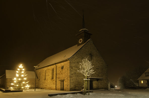 Kirche Schönderling Nacht